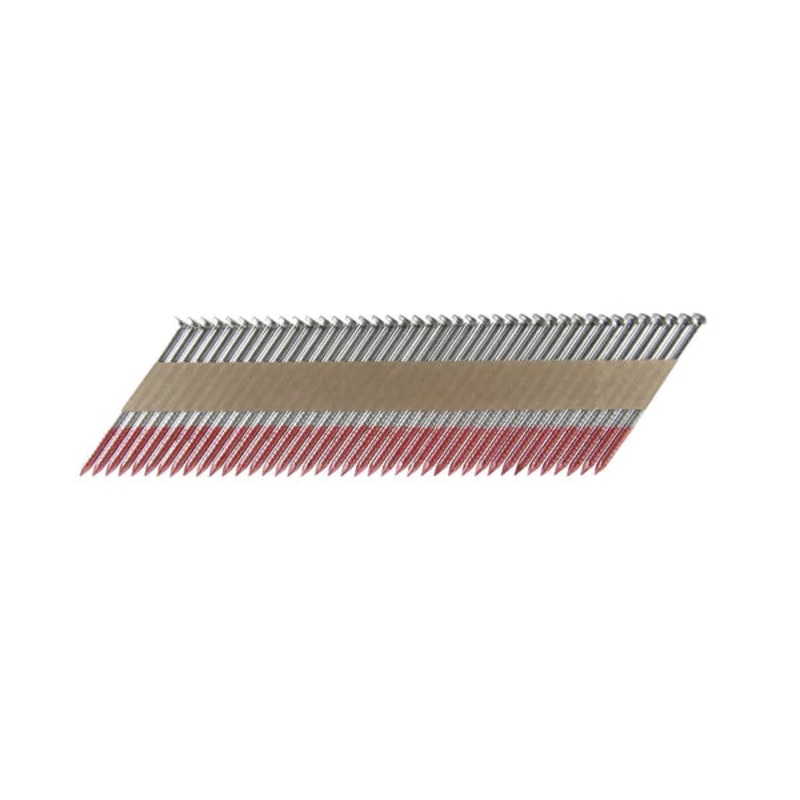 234X120SPR 2-3/4x120 30-34 Degree Paper Tape Bright Ring Shank Nails, 3,500/Box