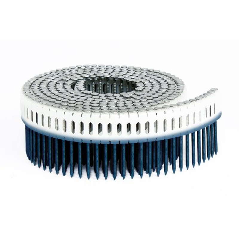 Fasco PC17899SALUM1M 1-7/8x099 0-Degree Plastic Coil Aluminum Screw Shank Nails, 1,000/Box