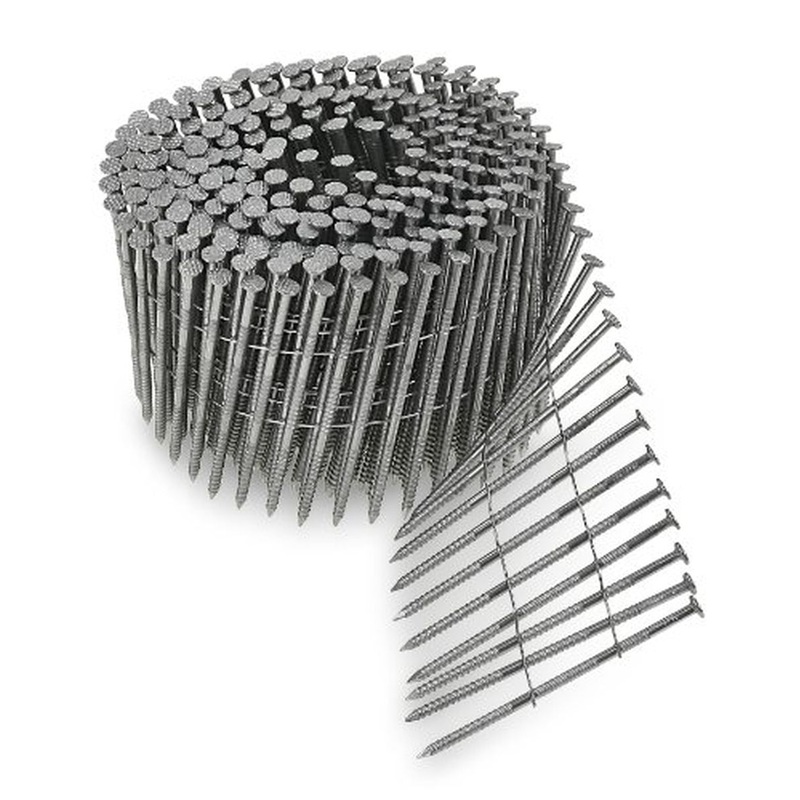 Simpson Strong-Tie T13A250SNJ 2-1/2x8d 15-Degree Wire Coil 316 Stainless Steel Ring Shank Nails, 1,800/Box