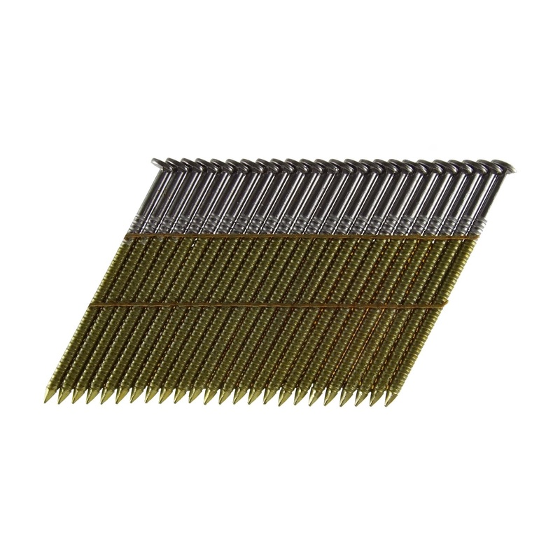 B&C Eagle A238X113R/28 Offset Round Head 2-3/8-Inch x .113 x 28 Degree Bright Ring Shank Wire Collated Framing Nails (500 per box)