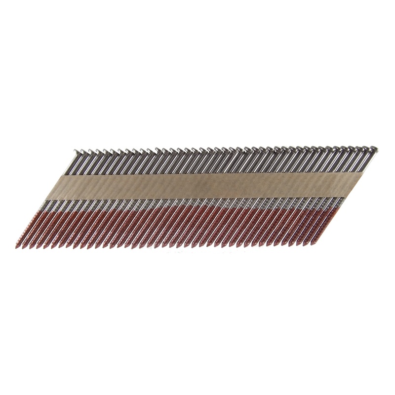 B&C Eagle A238X113R/33 Offset Round Head 2-3/8-Inch x .113 x 33 Degree Bright Ring Shank Paper Tape Collated Framing Nails (500 per box)