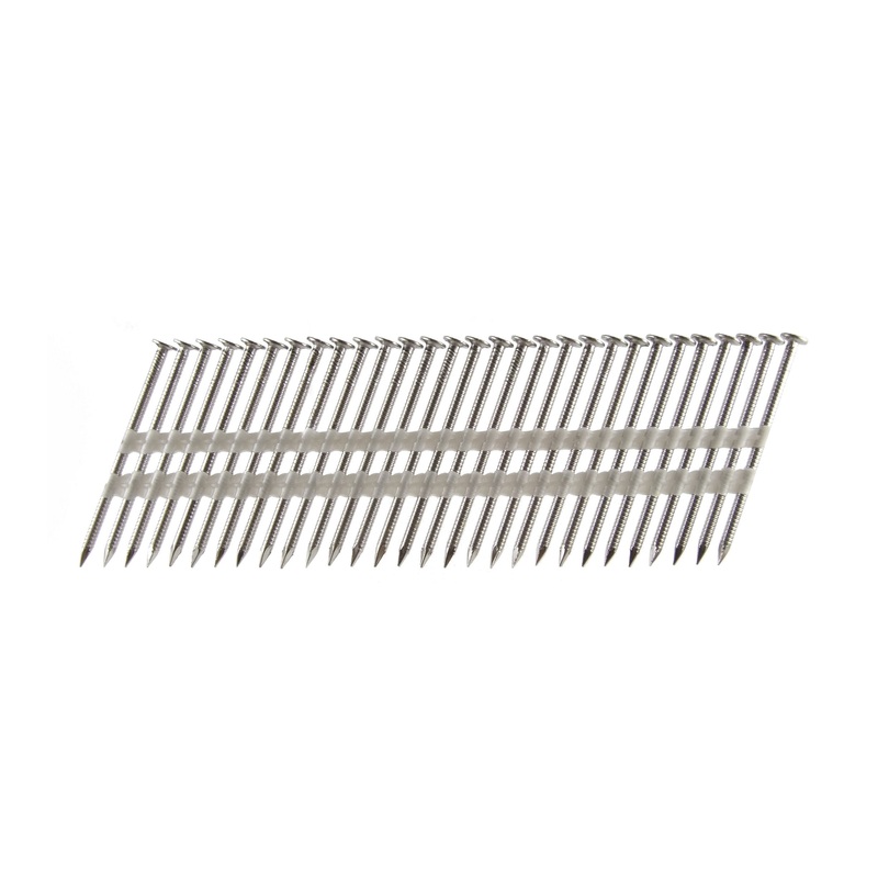 B&C Eagle A314X131RSS/22 Round Head 3-1/4-Inch x .131 x 22 Degree S304 Stainless Steel Ring Shank Plastic Collated Framing Nails (500 per box)