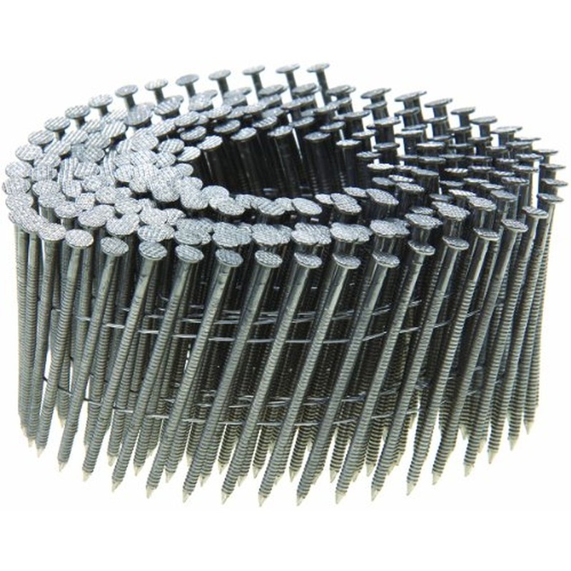 Grip Rite Prime Guard MAXC62824 2-1/2x090 15-Degree Wire Coil 316 Stainless Steel Ring Shank Nails, 1,800/Box