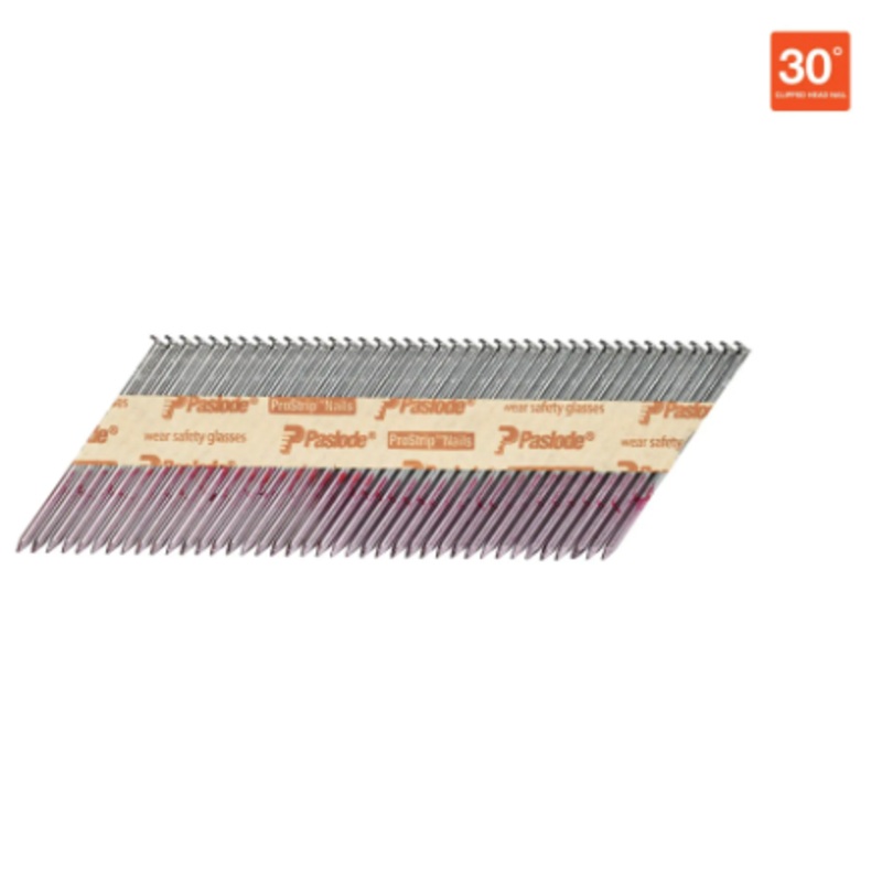 Paslode 650836 3 in. x .120 Brite Smooth Shank 30 Degree Paper Tape Collated RounDrive Framing Nails (5000/Box)