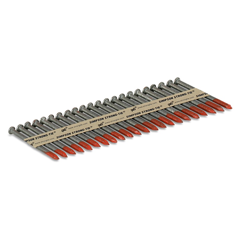 Simpson N16HDGPT500 Strong-Drive 33 SCN SMOOTH-SHANK CONNECTOR Nail  2-1/2 in. x .162 in. HDG (500-Qty)