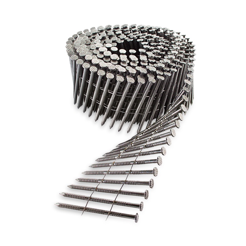 Simpson S10A325PNJ 15 Wire Coil, Full Round Head, Ring-Shank Decking/Framing Nail  3-1/4 in. x .131 in. Type 304 (1800-Qty)
