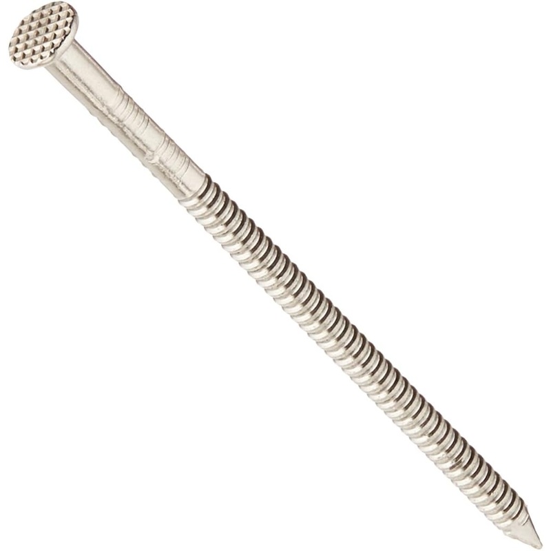 Simpson S10PTD5 Preservative-Treated Wood Decking Nail, Ring Shank  3 in. x .131 in. Type 304 (5 lb.)