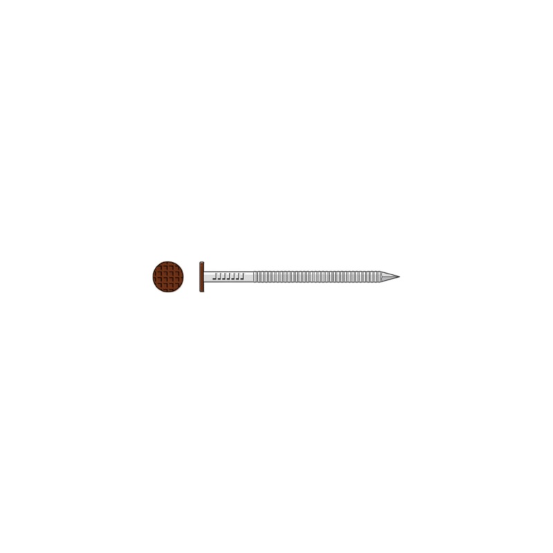 Simpson S10SNDB5 Painted Siding Nail  3 in. x .113 in. Type 304 Stainless Steel, Dark Brown (5 lb.)
