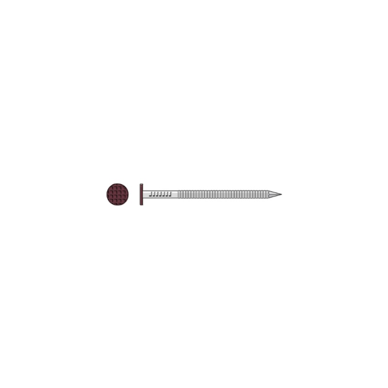 Simpson S10SNDR1 Painted Siding Nail  3 in. x .113 in. Type 304 Stainless Steel, Redwood (1 lb.)