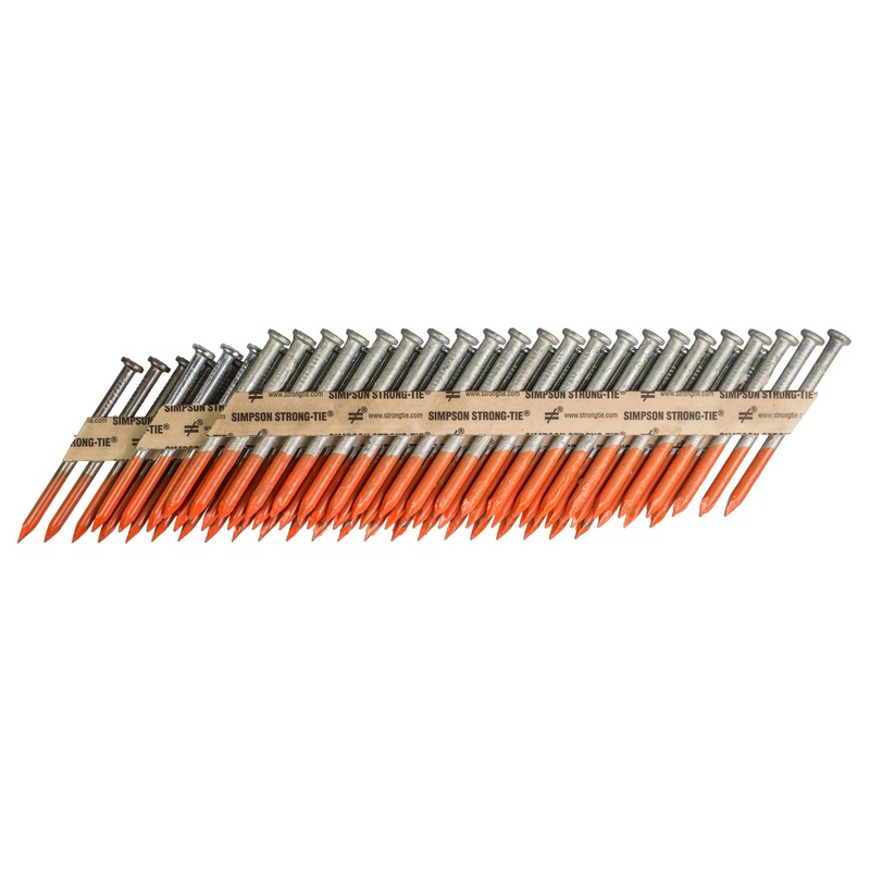 Simpson Strong-Tie N10DHDGPT2500 Strong-Drive 33 SCN SMOOTH-SHANK CONNECTOR Nail  2-1/2 in. x .148 in. HDG (2500-Qty)