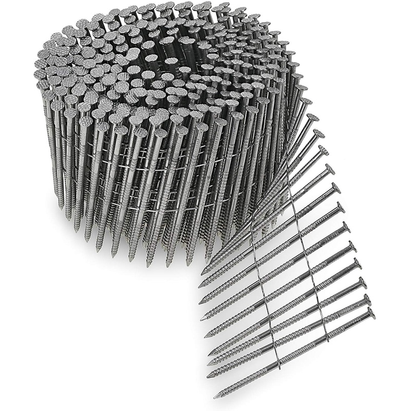 Simpson Strong-Tie S13A150SNC 1-1/2x092 15-Degree Wire Coil 304 Stainless Steel Ring Shank Nails, 3,600/Box