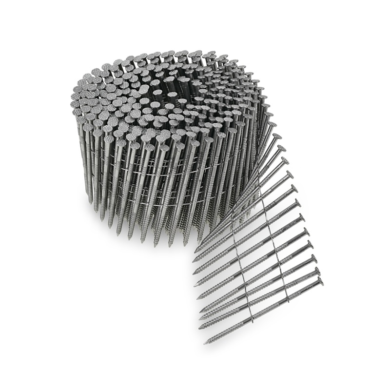 Simpson S13A225SNC 15 Wire Coil, Full Round Head, Ring-Shank Siding Nail  2-1/4 in. Type 304 (3600-Qty)
