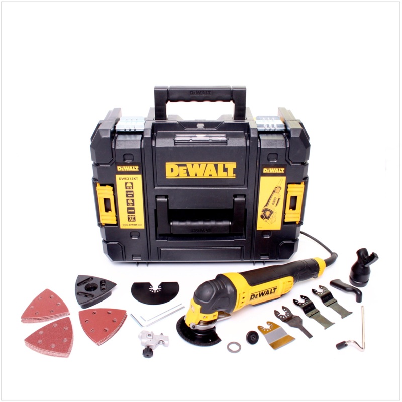 DeWalt DWE 315 KT 300 W Herramienta multifuncional oscilante en maletn con accesorios