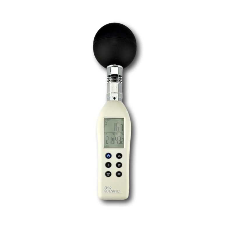 WBGT Meter with Color-Coded LCD with NIST Certificate (for RH & Air Temperature only) - IC-801038C
