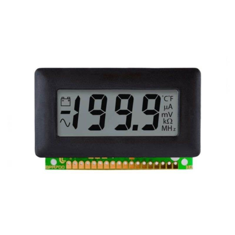 200mVdc full scale, Annunciators, Bezel Mounted, Panel Meter - IC-DPM 600