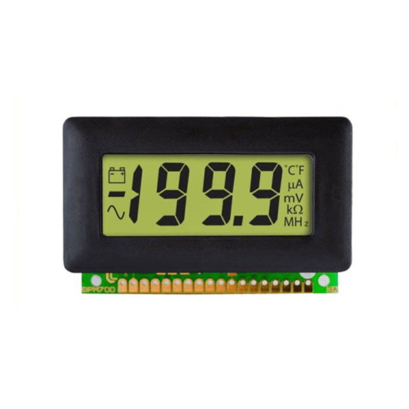 200mVdc full scale, LED Backlit, Annunciators, Bezel Mounted - IC-DPM 700S