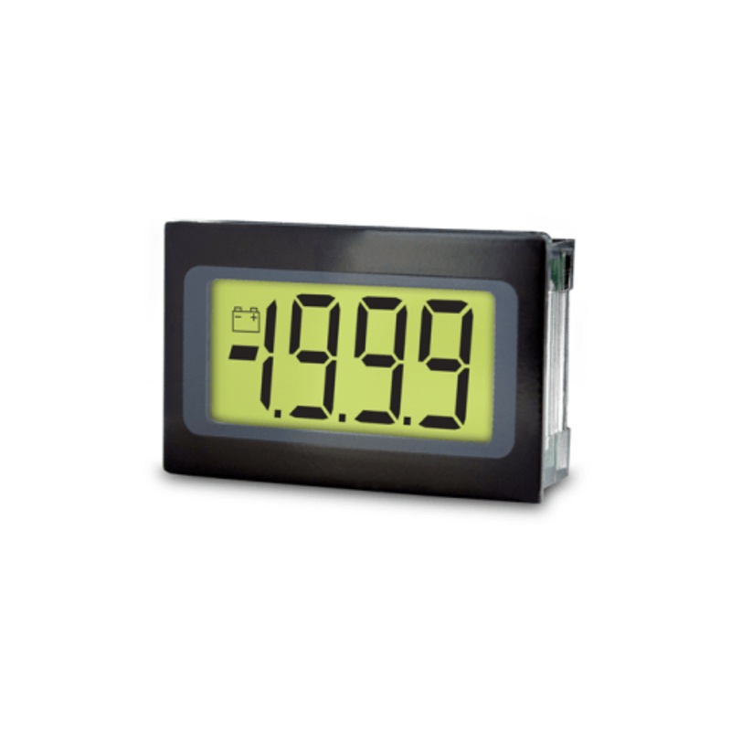 200mVdc full scale, LED backlit, Clip mounted, 9 Pin SIL connection - IC-SP 400-Green
