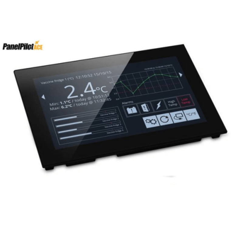 7 inch. Display with Analogue, Digital, PWM, and Serial Interfaces