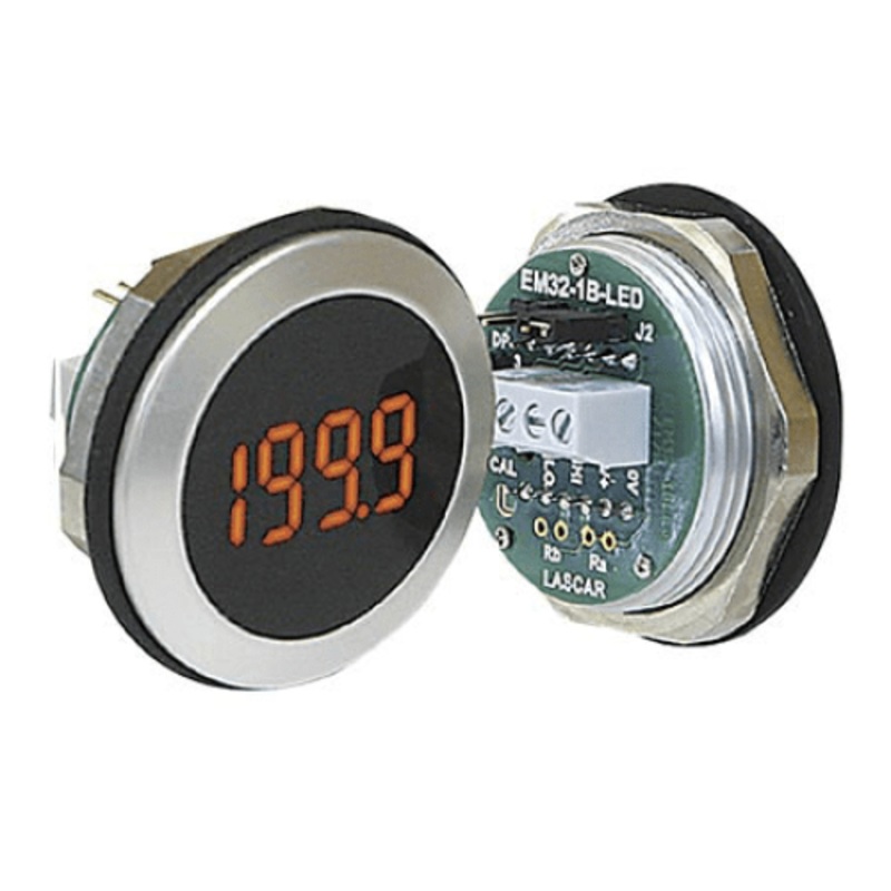 8mm (0.31:), 200 mVdc fullsclae, round metal bezel, LED< IP67/NEMA - IC- EM32-1B-LED