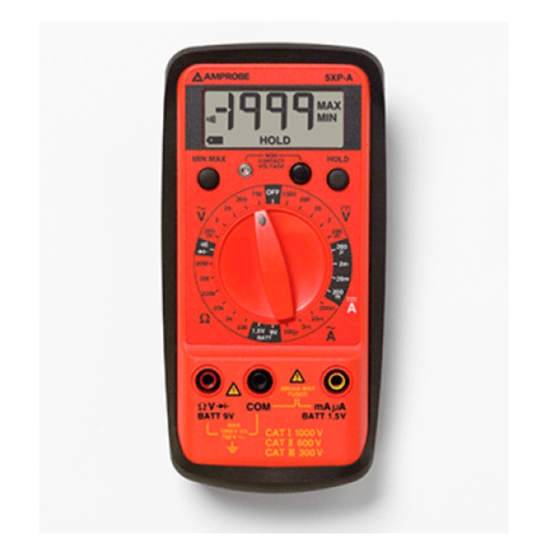 Amprobe 5XP-A AC/DC Compact Digital Multimeter with VolTect