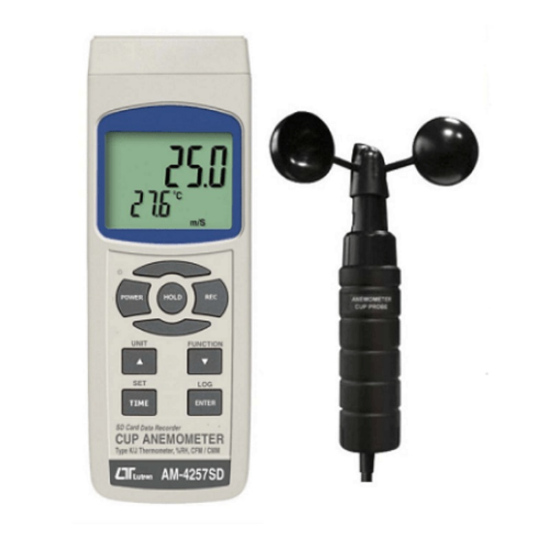 Cup Anemometer Type K/J Temp - IC-AM4257SD