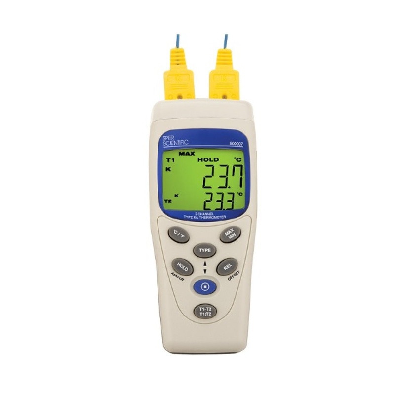 Thermocouple Thermometer, 2 Input, Type K/J - IC800007
