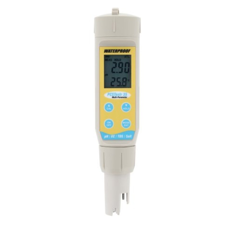 Waterproof Multi-Purpose (pH/EC/TDS/Sal/Temp) Meter - EC-PCSTestr35
