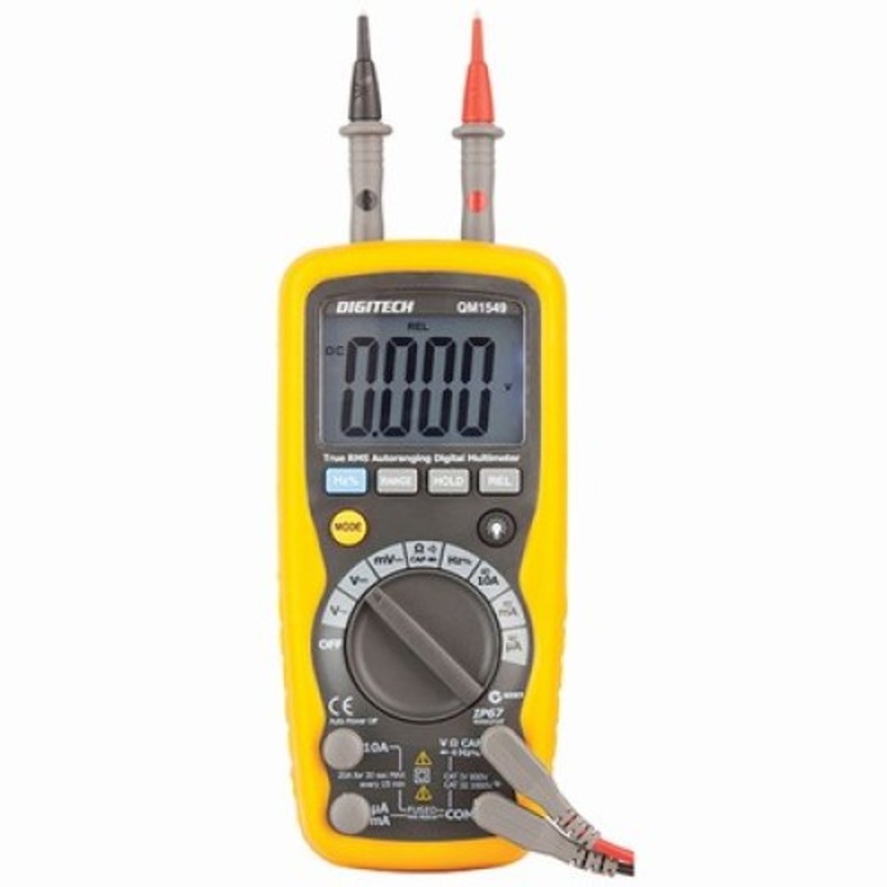Digital Multimeter IP67 CAT IV with true RMS & Autoranging - ICQM1549