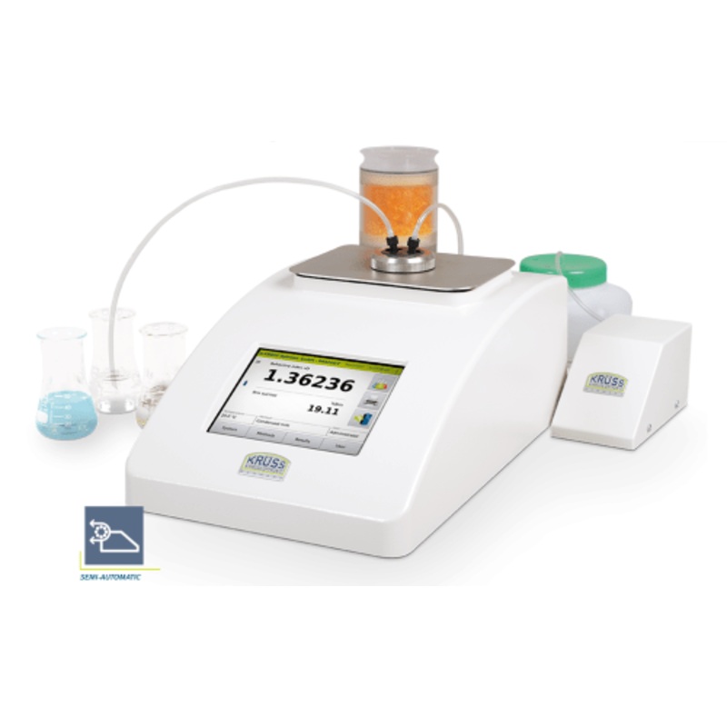 Digital Refractometer with Automation (nD 1.3200 to 1.7000, +/- 0.0001; 0 to 95 % Brix, +/- 0.1) - IC-DR6100-TF