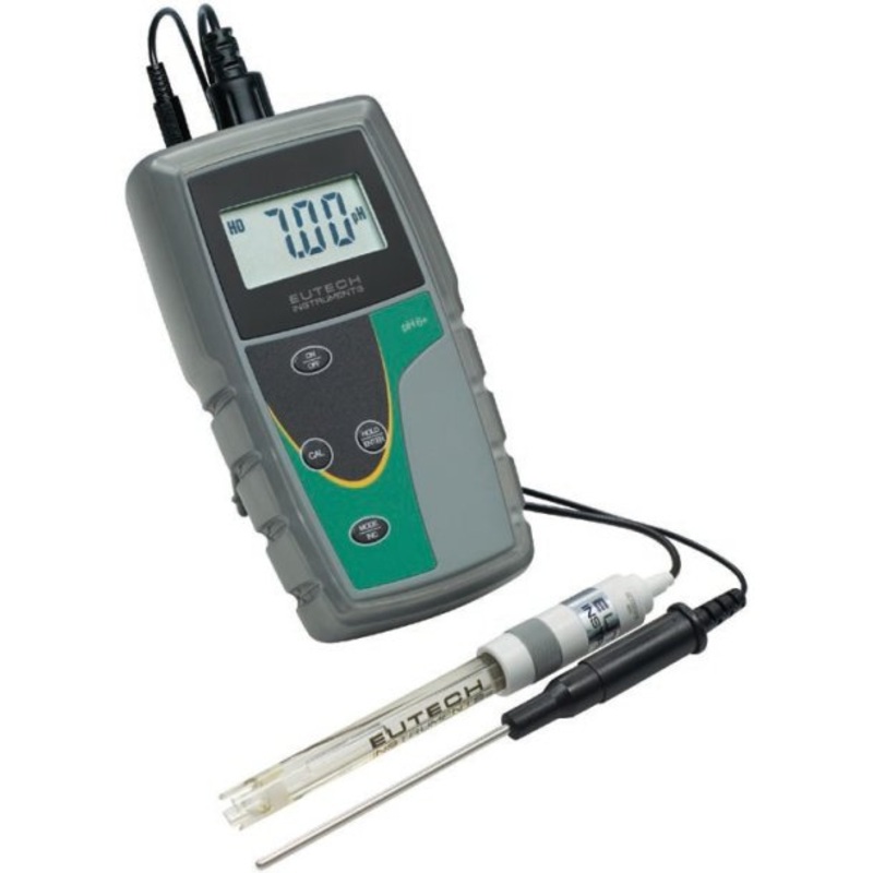 EC-PH6-02K Plus - EcoScan pH 6 pH-mV Meter with single junction pH electrode, ATC probe and pH carrying kit set