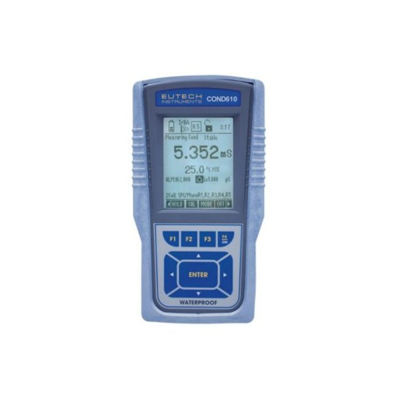 Waterproof CyberScan CON 610 Conductivity-TDS-Resistivity-Salinity Meter with 3m cable, 4cell electr - EC-CONWP610-43K