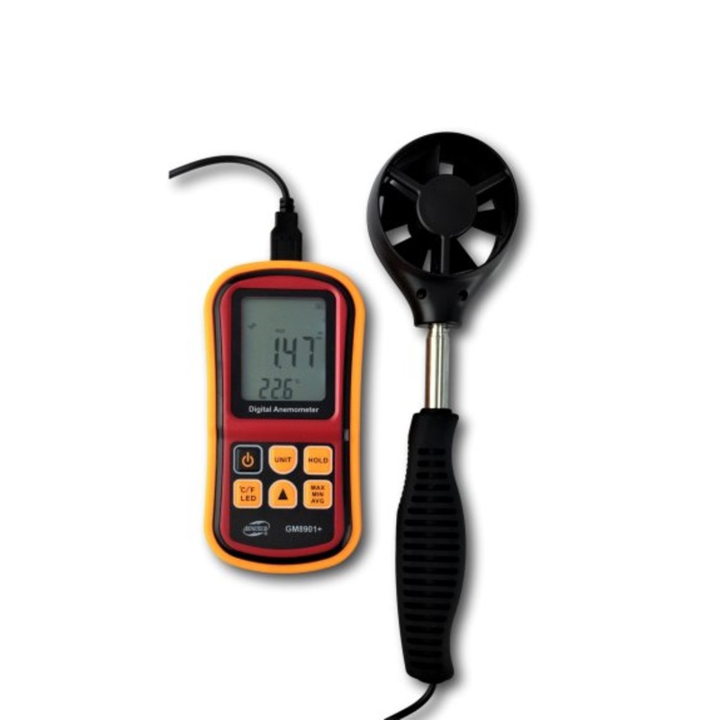 Digital Anemometer with Separate Handheld Probe- IC-GM8901-Plus