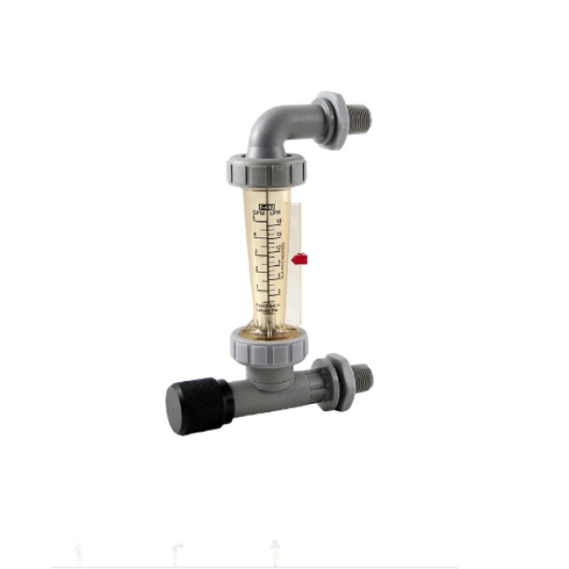 F-440 Polysulfone Standard Compact Flow Meter (0.5 to 5 GPM/1.8 to 18 LPM) 3/8 inch M/NPT, with Adjustable Mount