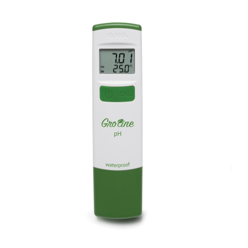 GroLine Waterproof Hydroponic pH Tester - IC-HI98118