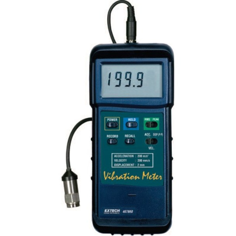 Heavy Duty Vibration Meter - Extech 407860