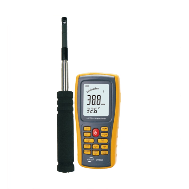 Hot Wire Anemometer (Wind Velocity, Air Flow & Temp) - IC-GM8903