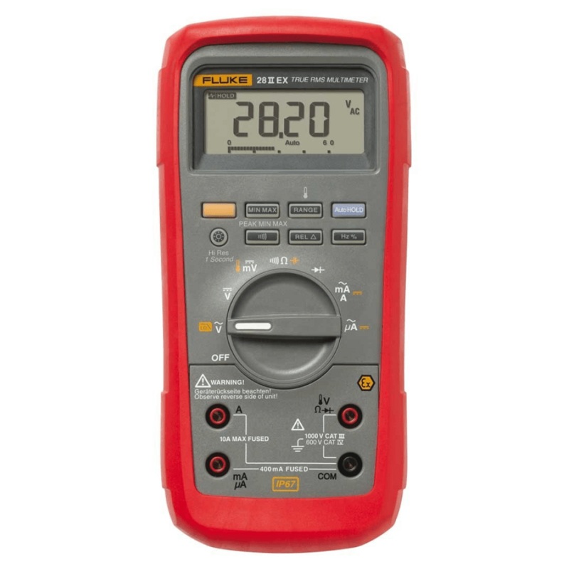 INTRINSICALLY SAFE TRMS INDUSTRIAL MULTIMETER IP67 FOR AUSTRALIA - IC-FLUKE-28IIEX