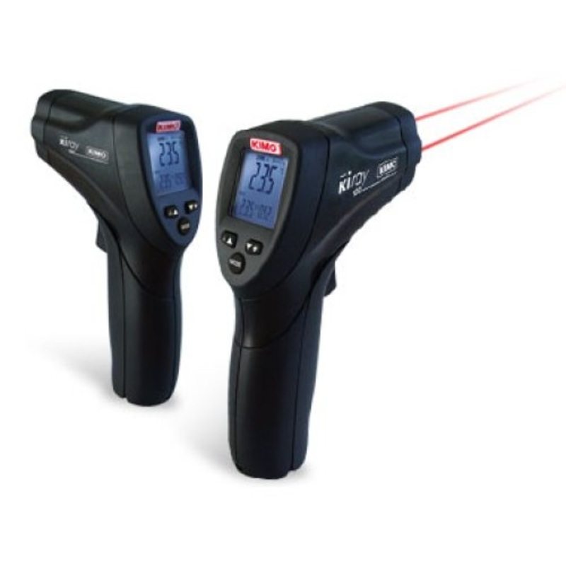 Kimo Infra Red Thermometer (20 to 1 Ratio) with Dual Laser Beam (-50C to 800C) (Not suitable for hum - KIRAY100