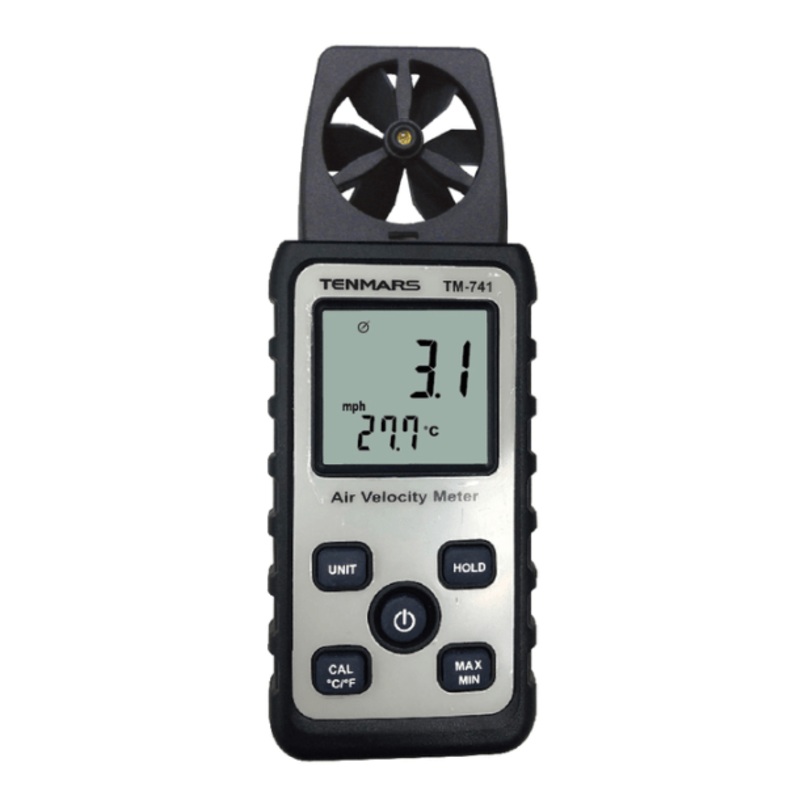 Tenmars TM-741 Velocity and Temperature Pocket Size Anemometer