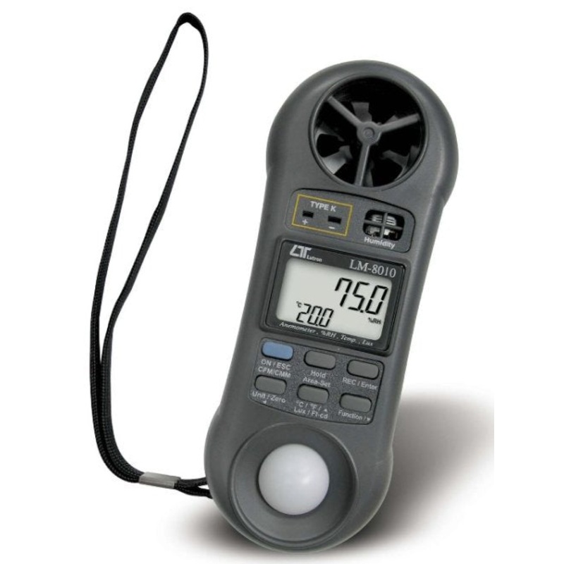 4 in 1 Anemometer (CMM, CFM), Temperature, Humidity - LM8010