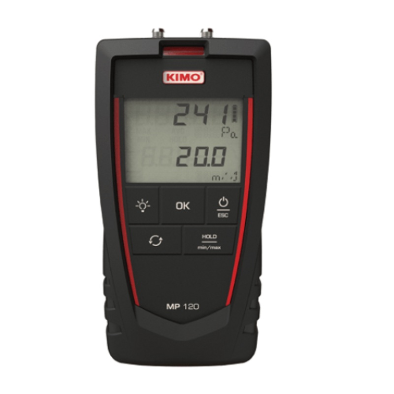 Micromanometer with air velocity calculation - MP120S