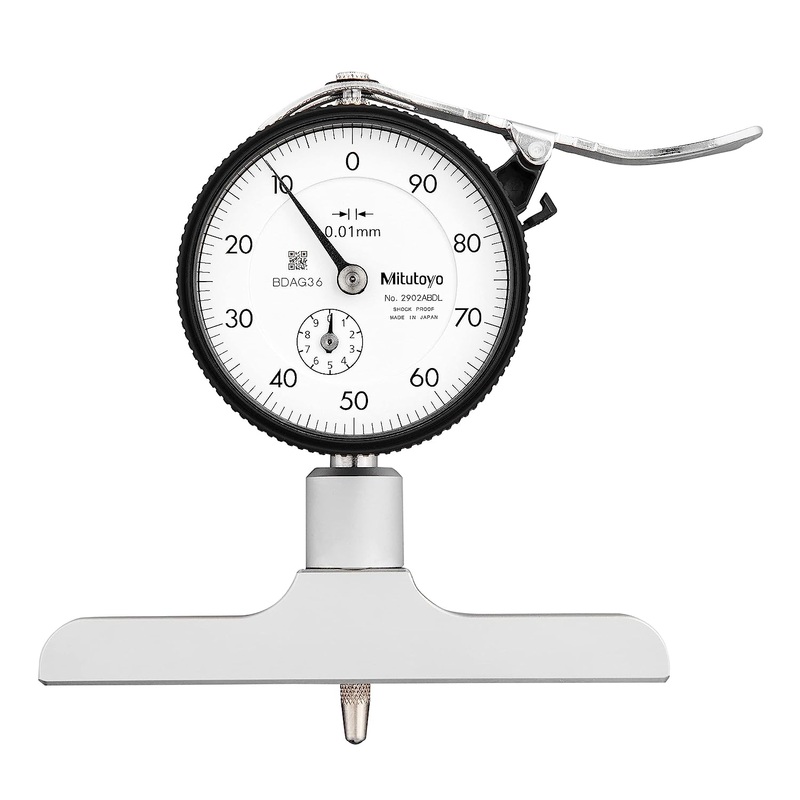 Mitutoyo Dial Depth 0-200mm x 100mm Base