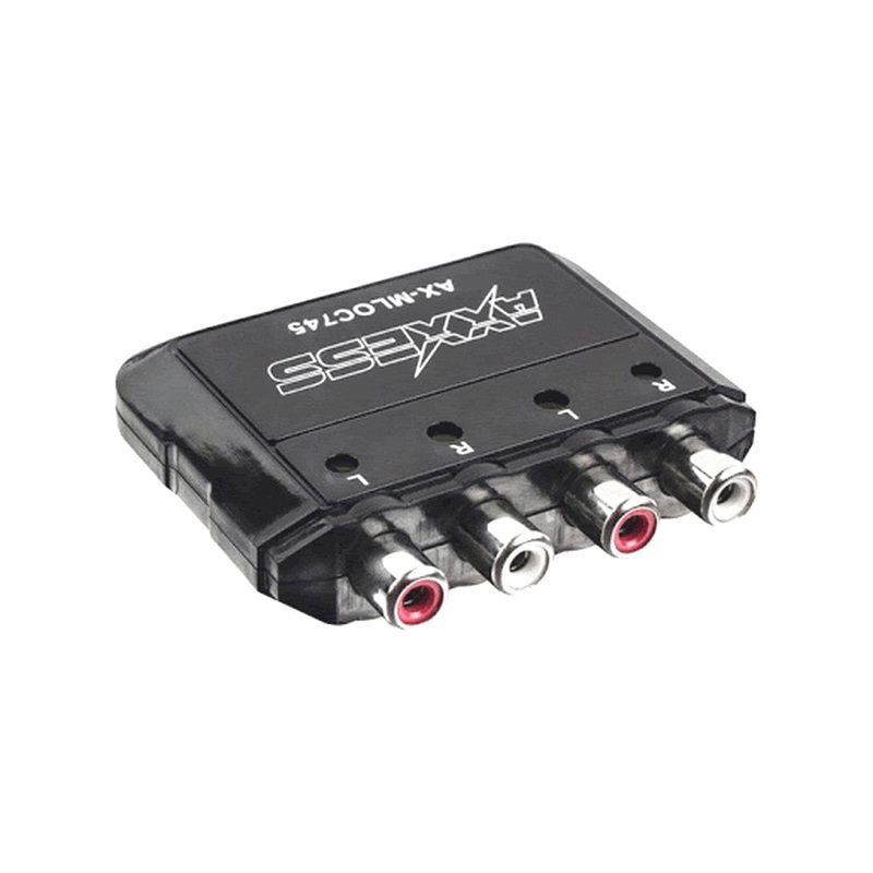 4 Ch Passive Line Out Converter Mini 80w Speaker To Rca With Amp Turn On