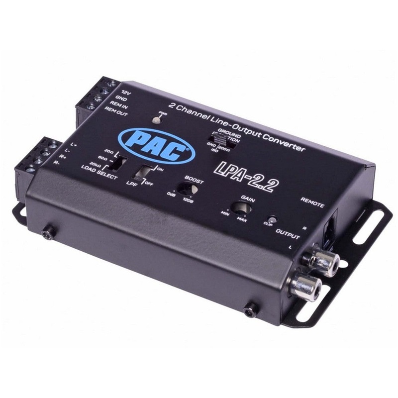 Pac 2 Ch Active Line Out Converter With Auto Turn On For Amp Installation 40v / 400w