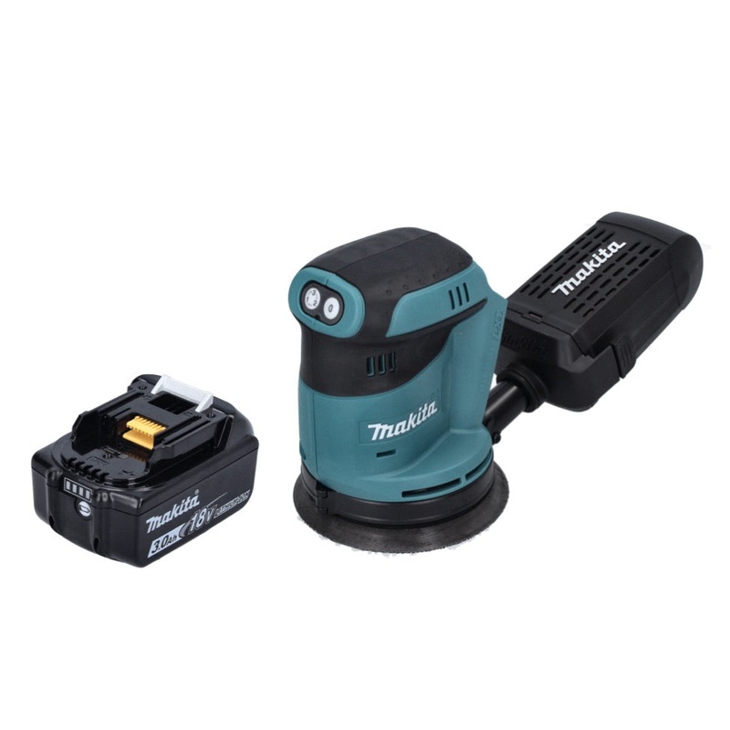 Lijadora excntrica a batera Makita DBO 180 F1 18 V 125 mm + 1x batera 3,0 Ah - sin cargador
