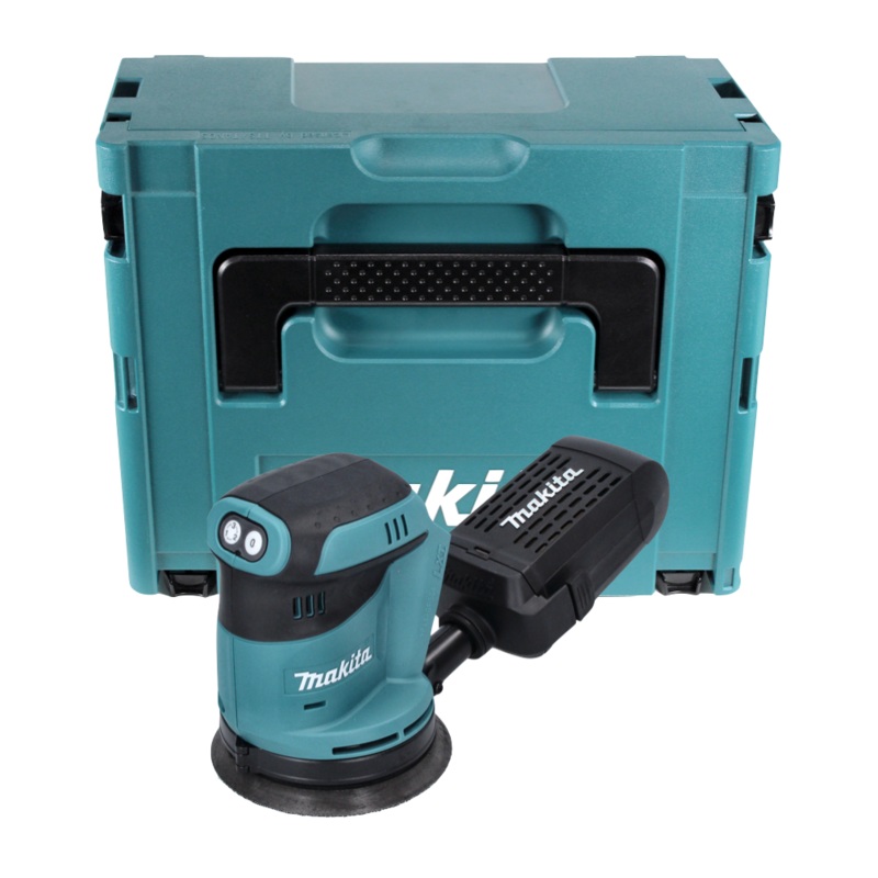 Lijadora excntrica inalmbrica Makita DBO 180 ZJ 18 V 125 mm + Makpac - sin batera, sin cargador