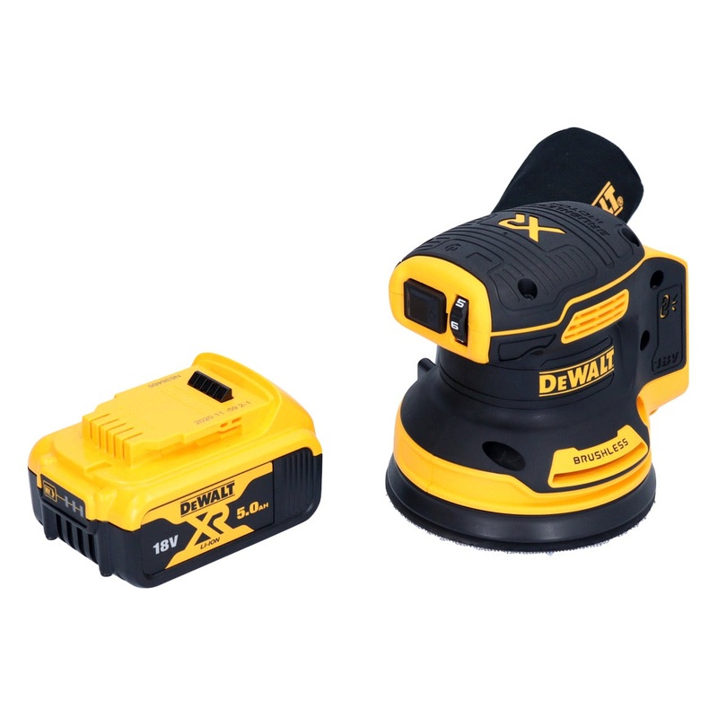 Lijadora orbital de batera DeWalt DCW 210 N 18 V 125 mm sin escobillas + 1x batera 5.0 Ah - sin cargador