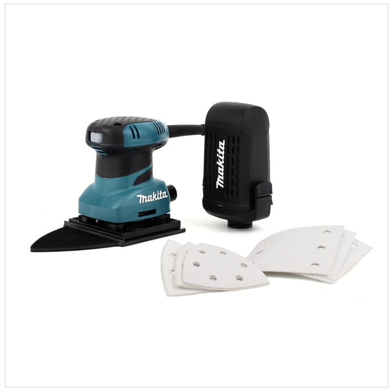 Lijadora orbital Makita BO 4565 200 W incl. juego de papel de lija 9 piezas. 219x100mm
