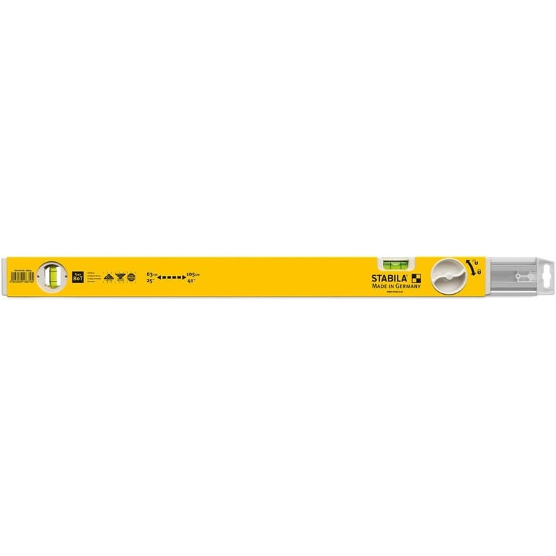 Stabila 29441 25 Inch - 41 Inch Type 80 T Extendable Spirit Level Tool