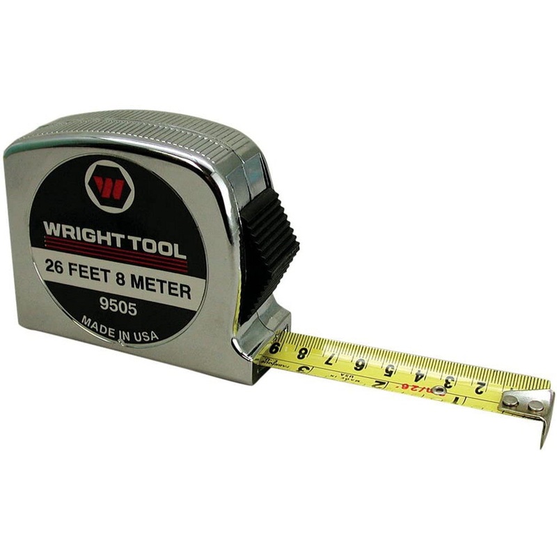 Wright Tool 9505 1 in. x 26 ft/8 m Steel Tape Measure